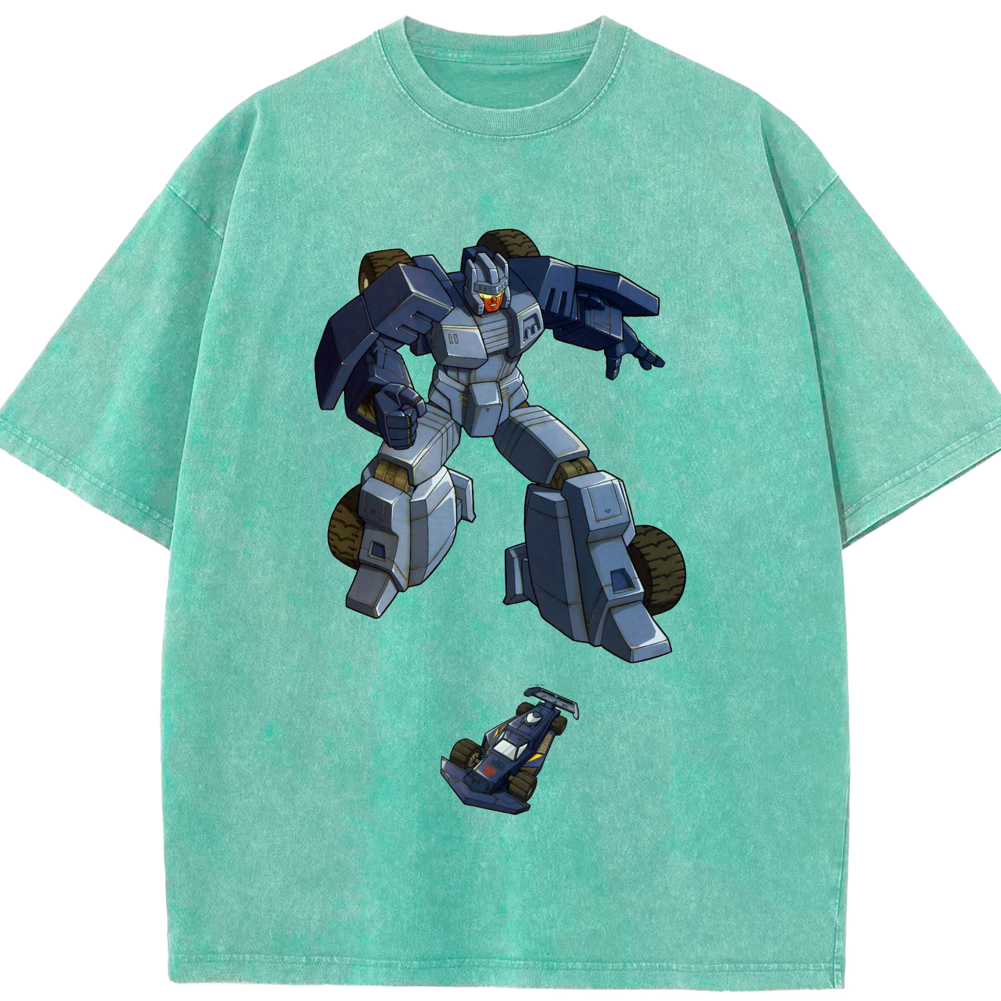 （画像用）  綿100% ヴィンテージ風 半袖Tシャツ（フロントプリント）